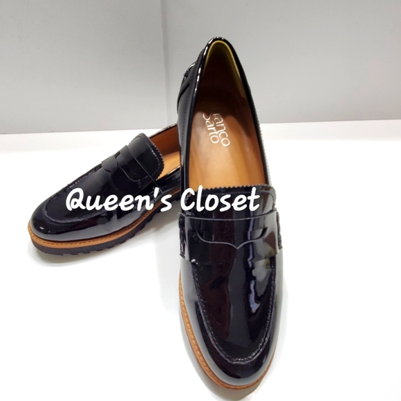Franco Sarto | Women's Patent Leather Lug Sole Loafers-💥BRAND NEW - Picture 2 of 4